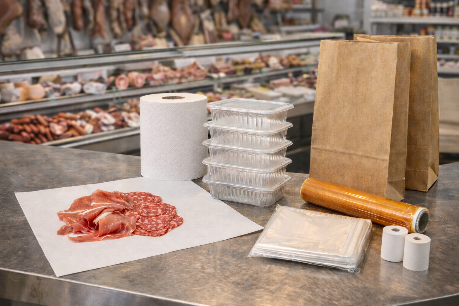 foto salumeria Alluminio Roll per alimenti